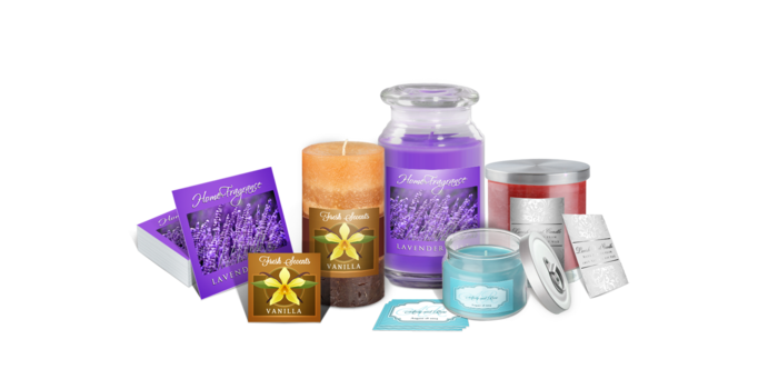 Cut-to-size Candle Labels